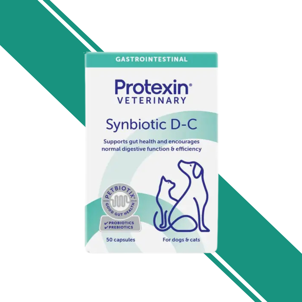 Protexin Veterinary Synbiotic D-C Gut Health Supplement for Dogs and Cats